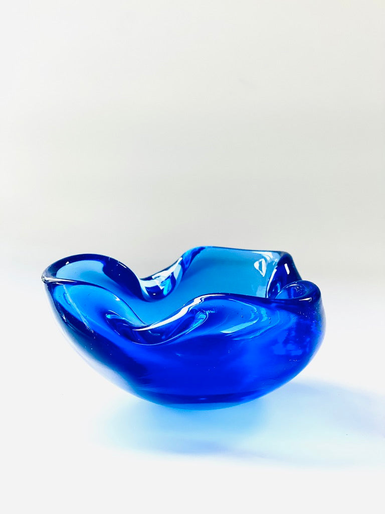 Curzon blue Murano glass bowl.