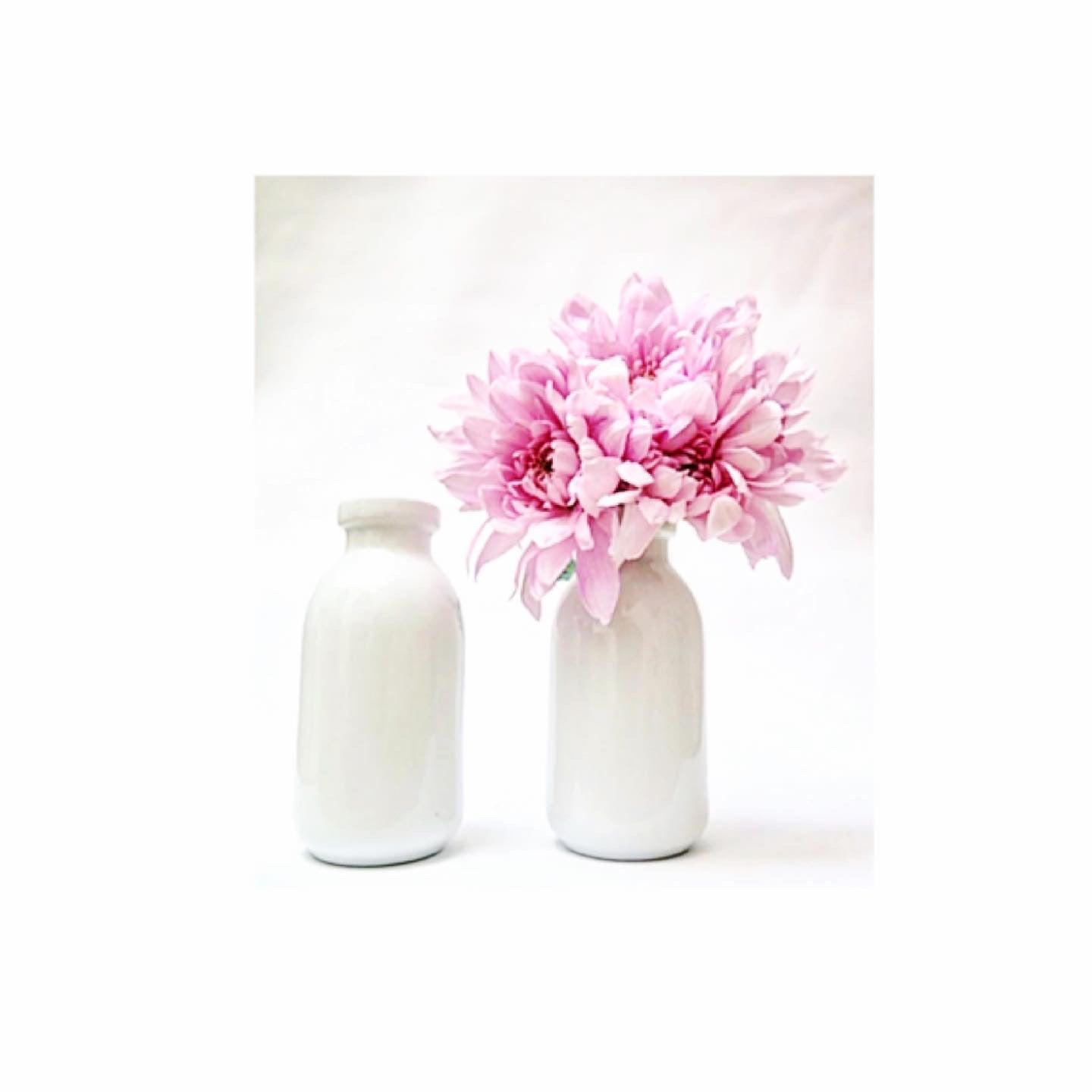 A pair of porcelain 'Milk Bottles’